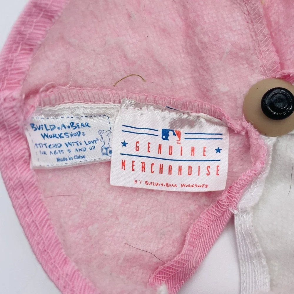 Build A Bear Workshop LA‎ Dodgers Pink White Baseball Cap Hat Rhinestones
